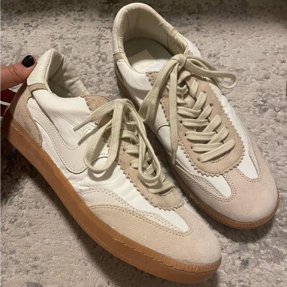 BRAND NEW Dolce Vita White and Tan Sneakers